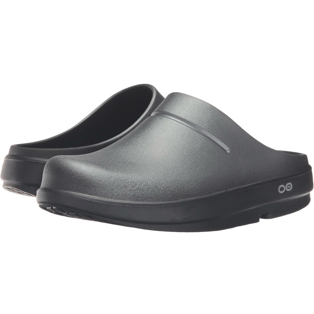 OOFOS Dark Gray Mules